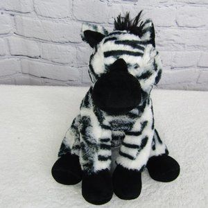 Dan Dee Zebra Black White Plush Stuffed Animal Toy 10 Inch